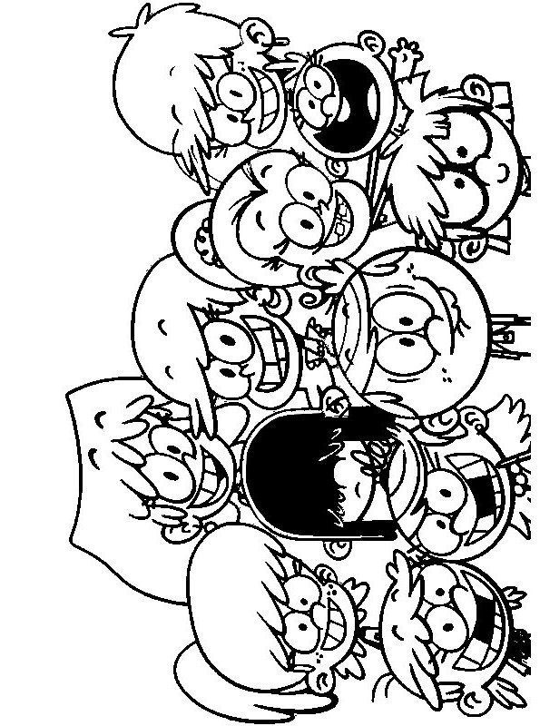 Kidsnfun.com  Coloring page Loud House loud house